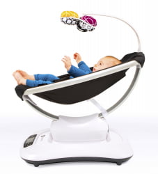 Электронное кресло-качалка 4Момс Мамароо 4.0 Серый плюш / 4Moms Mamaroo