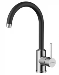 Смеситель Омоикири Шинагава-Бн-Бл Латунь/Нержавеющая Сталь/Черный / Omoikiri Shinagawa-Bn-Bl