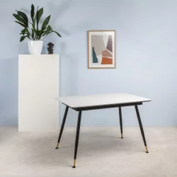 Стол раздвижной Месси 140-180 Мрамор бьянко