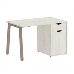 Стол письменный ХОМЕ ОФФИCЕ ВР.СП-3-118.1.А Дуб Наварра/Мокко металл / HOME OFFICE VR.SP-3-118.1.A