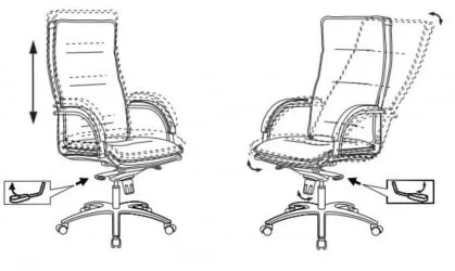 Кресло руководителя Бюрократ Т-9927СЛ Черный / T-9927SL