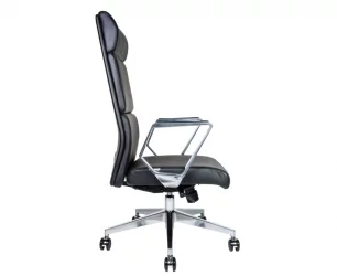 Кресло руководителя Лондон Люкс ЗР8637Х блаcк леатхер Черный / ZR8637H black leather