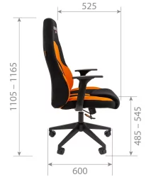 Кресло для геймеров CХАИРМАН ДРАЙВ (ГАМЕ) 11 Черный-красный / CHAIRMAN (GAME)