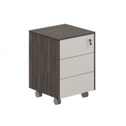 Тумба мобильная Атлас НЗ-0214.БТ.ГС Бренсон Трюфель Серый камень / Atlas NZ-0214.BT.GS