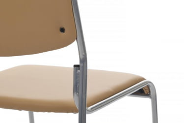 Кресло Никс РCХ ОМКЛ-02 Бежевый/Металл окрашенный Хром / Nix RCH OMKL-02