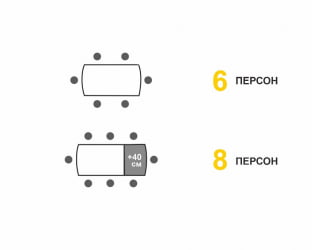 Раздвижной стол Орфей 44 Урбан Милк