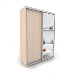 Шкаф с зеркалом Акцент-Сим ДЗ 1200х600  Дуб молочный