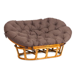 Диван МАМАСАН/МАМАСАН 23/02 В /с подушкой/ подушка 182х119 см, 169х102х80 см, Пекан (орех), ткань, коричневый, 3М7-147 / MAMASAN/МАМАСАН W Pecan