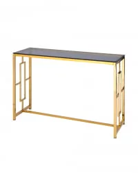 Консоль БРУКЛИН 120кс40 Золото стекло смоке / 120x40 smoke
