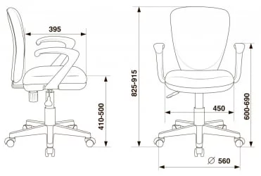 Кресло детское Бюрократ КД-В10АКССН (пластик белый) Красный 26-22 / KD-W10AXSN