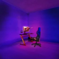 Стол для геймеров ЛУМИ ГМД-02-Ред / LUMI GMD-02-Red