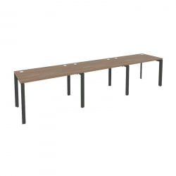 Рабочая станция на П-образном м/к ОНИКС О.МП-РС-3.2.7 Дуб Аризона/Антрацит / ONIX O.MP-RS-3.2.7