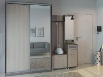 Прихожая ВЕСТ Комлпект № 5_Ясень шимо темн/ясень шимо св / WEST