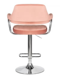 Стул барный ДОБРИН CХАРЛЙ (пудрово-розовый велюр (МДЖ9-32)) 2 шт / DOBRIN CHARLY (MJ9-32))