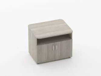 Тумба под оргтехнику Глассй 3.16.10 Дуб сантана светлый / Glassy