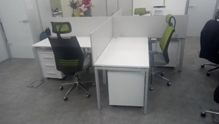 Офисная перегородка Дека 8.12.14 Белый (без крепления) / Deka