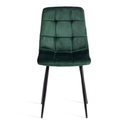 Стул CХИЛЛЙ (мод. ДЖСC-220) Велюр/металл , 44,5х52,5х88 см, дэрк греен (темно-зеленый) ХЛР57 / черный / CHILLY (mod. JSC-220) dark green HLR57