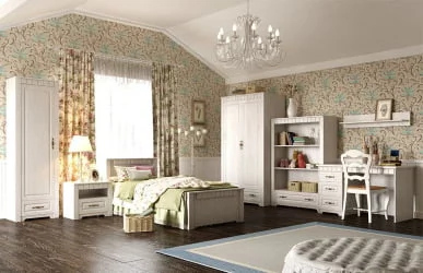 Детская Прованс Бодега белая Патина премиум