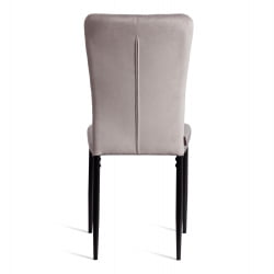 Мягкий стул ВЕРТЕР (мод. БC577-ДC) металл, флок, 41 х 52 х 95 см, Лигхт грей (светло-серый) ХЛР14 / черный / VERTER (mod. BC577-DC) Light grey HLR14