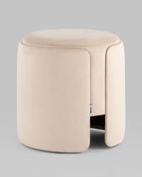 Пуф Такс велюр (молочный) / Taks