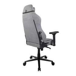 Геймерское кресло Ароззи Примо Вовен Фабриc Грей Блаcк лого / Arozzi Primo Woven Fabric Grey Black logo
