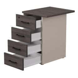 Тумба приставная с топом Еверпроф ЕВО 254Т1203 Дуб Пасадена Кашемир / Everprof EVO