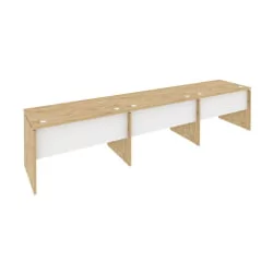 Рабочая станция ОНИКС О.РС-3.2.7 Тиквуд Светлый/Белый / ONIX O.RS-3.2.7