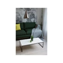 Стол в гостиную Инсайд Белый мрамор/черный