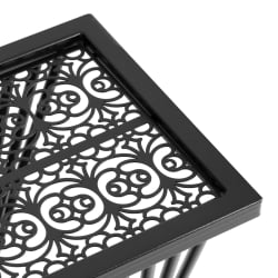 Журнальный стол Остериа/Остерия металл, черный, 25,5х25,5х59 см / Osteria/Остерия