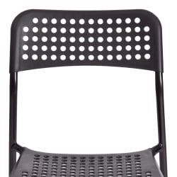 Стул со спинкой АДДЕ (мод. C-049) металл/пластик, 39 х 49 х 78 см, Блаcк(черный) разборный / ADDE (mod. C-049) Black(черный)