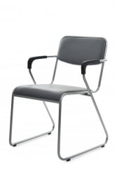 Кресло Никс Плус РCХ ОМКЛ-03 Серый/Металл окрашенный Хром / Nix Plus RCH OMKL-03