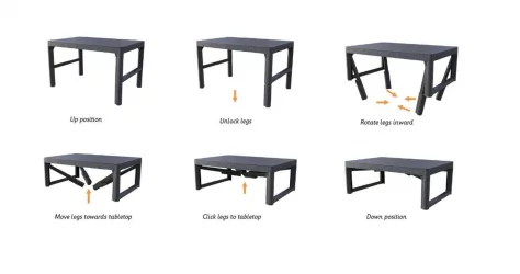 Столик Лйон раттан табле Капучино / Lyon rattan table