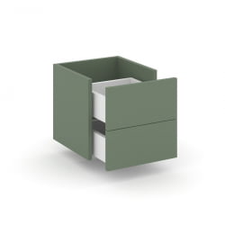 Вставка в надставку - два ящика+ЗС CОНCЕПТ CН.НП-002 Кобо Белый бриллиант / CONCEPT CN.NP-002