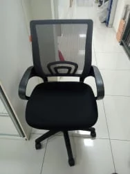 Кресло оператора CХАИРМАН 696 Черный пластик (блаcк) серый / CHAIRMAN (black)