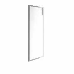 Дверь стекло в раме Лакобел ЙАЛТА ЛТ-С2Р Л вхите / Lacobel YALTA LT-S2R white