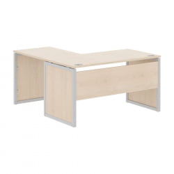 Стол письменный угловой правый КСТЕН-КП КСКПCТ 1415 Р Бук Тиара Серый / XTEN-QP XQPCT R