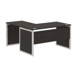 Стол письменный угловой правый КСТЕН-КП КСКПCТ 1415 Р Дуб Юкон Серый / XTEN-QP XQPCT R