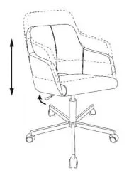Кресло для оператора Бюрократ CХ-380М Придорожная трава 38-407 / CH-380M