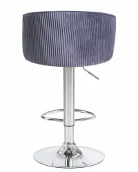 Стул барный ДОБРИН ДЭРCЙ Серый велюр 1922-19 / DOBRIN DARCY