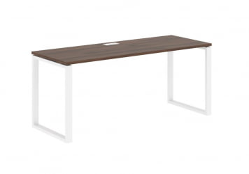 Стол письменный ЕДИС ЕКСТ 1767 Дуб Денвер темный Белый / EDIS EQST