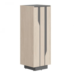 Шкаф средний Лине СФ-574201 Дуб светлый Черный графит / Line