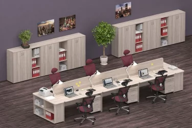 Набор мебели для персонала Глассй №1 / Glassy