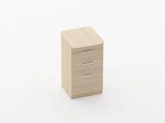 Тумба приставная на 3 ящика Глассй 3.10.15 Дуб молочный / Glassy