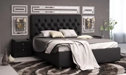 Кровать Беатрисе Черный_68398 / Beatrice