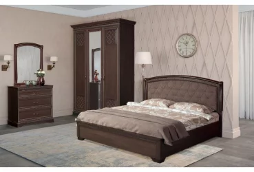 Кровать 1600 Парма 805 Дуб нортон темный Патина