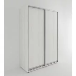 Шкаф-купе 2-х дверный Акцент-Сим Д 1400х600 Выбеленное дерево