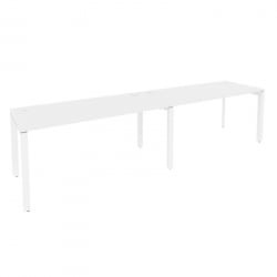 Рабочая станция на П-образном м/к ОНИКС О.МП-РС-2.4.7 Белый Бриллиант / ONIX O.MP-RS-2.4.7