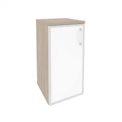 Шкаф низкий узкий левый ОНИКС О.СУ-3.2Р(Л) вхите Дуб Аттик / ONIX O.SU-3.2R(L) white