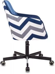 Кресло для оператора Бюрократ CХ-380М Сапфировый Италиа 17 зигзаг / CH-380M Italia
