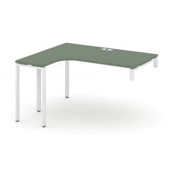 Стол-надставка на опорную тумбу (левый) CОНCЕПТ CН.ОСАН-004(Л) Дуб Мали Белый / CONCEPT CN.OSAN-004(L)